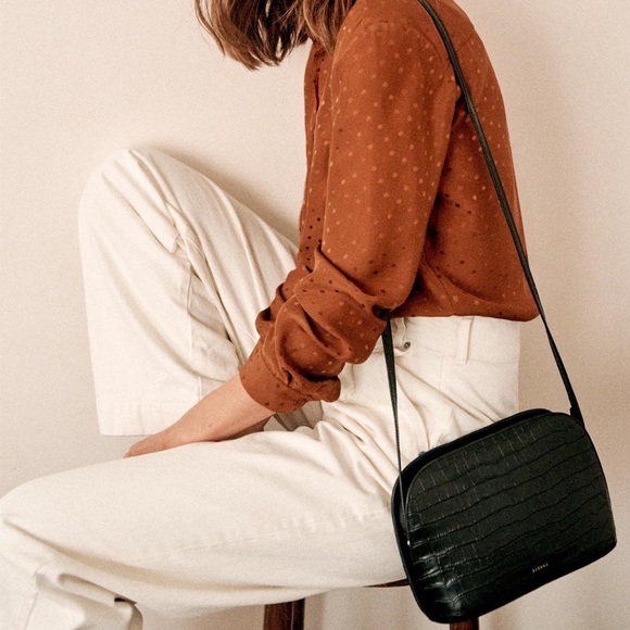 Sezane Handbags - Sezane victor croc bag